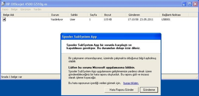 Spooler subsystem app обнаружена ошибка приложение будет закрыто windows xp